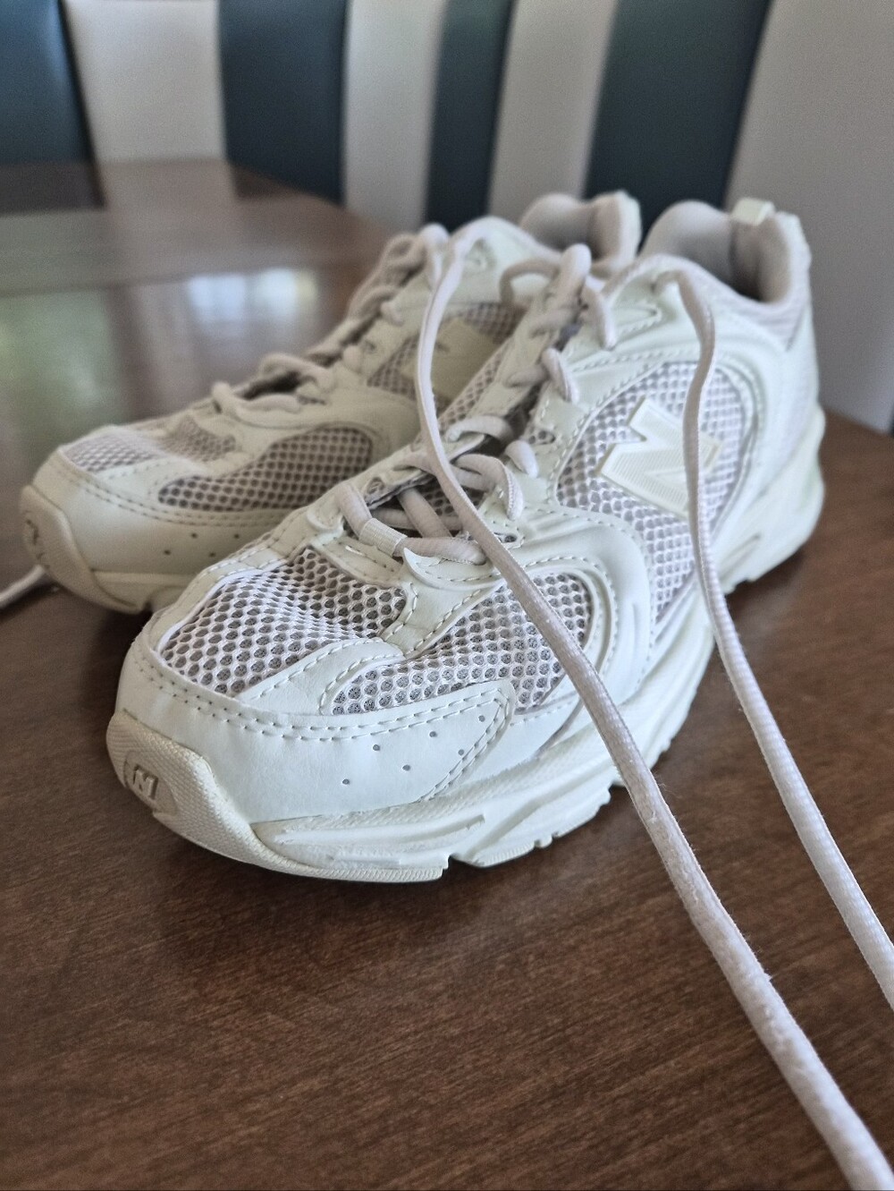 New Balance Women's Cream Running Sneakers - Picture 4 of 11